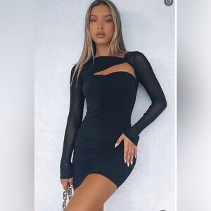 White Fox Boutique Sexy Black Long Sleeve Dress. Brand new with tags. Size S .